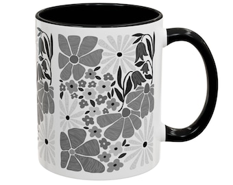 Subtiele anti-Trump mok met bloemenprint: Koffiebeker met politiek verzet