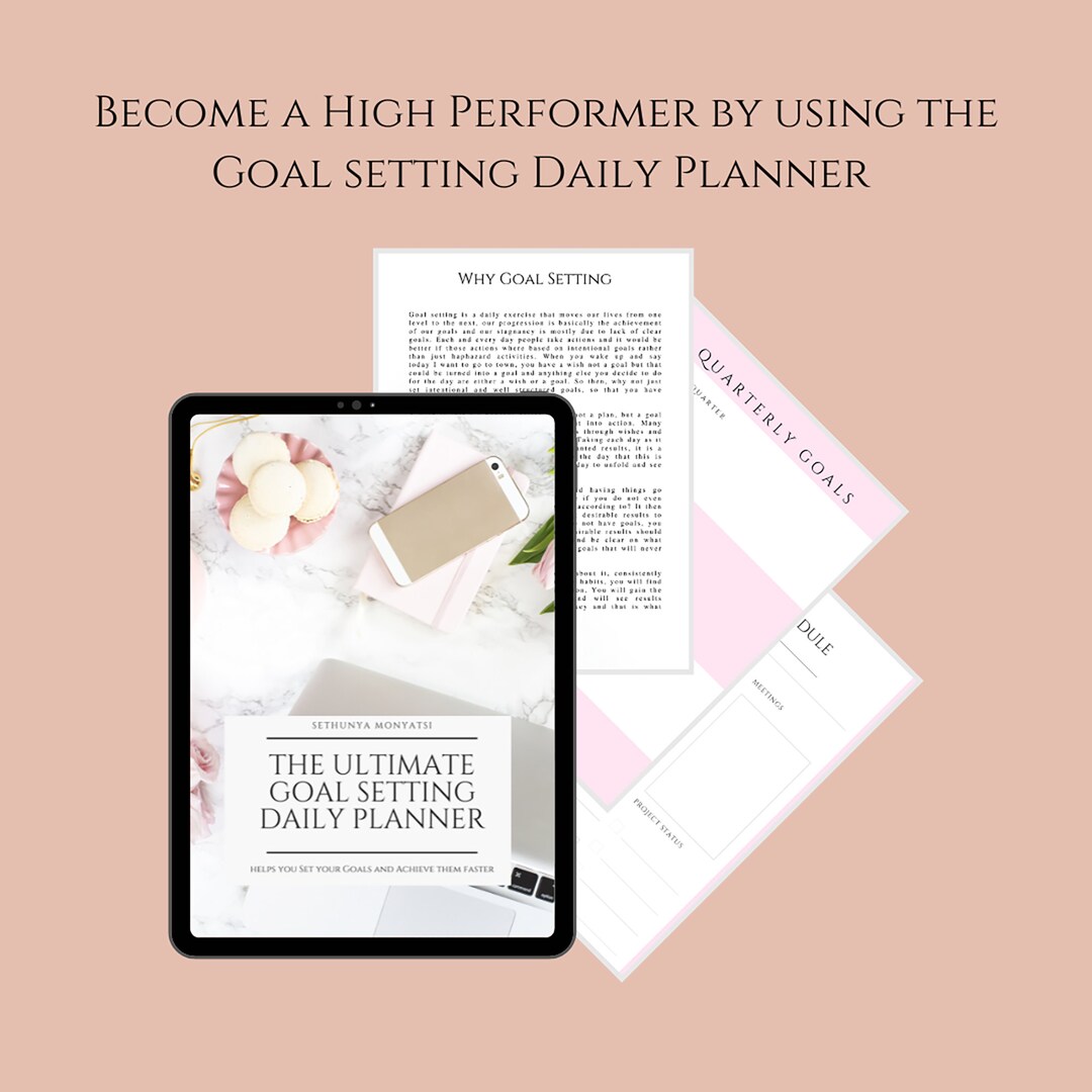 Ultimate Goal Setting Planner, Daily Planner, Monthly Planner ...