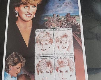 ダイアナ妃切手シート - Etsy 日本