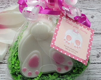 Bunny Butt Soap, Rabbit Soap, Easter Soap, Spring Handmade Soap, Spring Gift Set, Goats Milk Soap, Basket Stuffer,