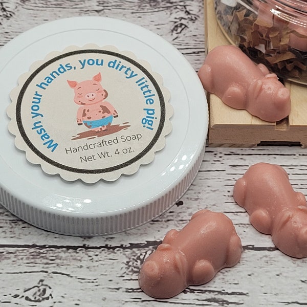 Childrens Soap, Pig Soap, Goat Milk Soap, Gag Gift, Handmade Soap