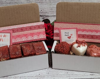 Valentine's Day Gift, Handmade Soap, Romantic Gift Set, Valentine Soap