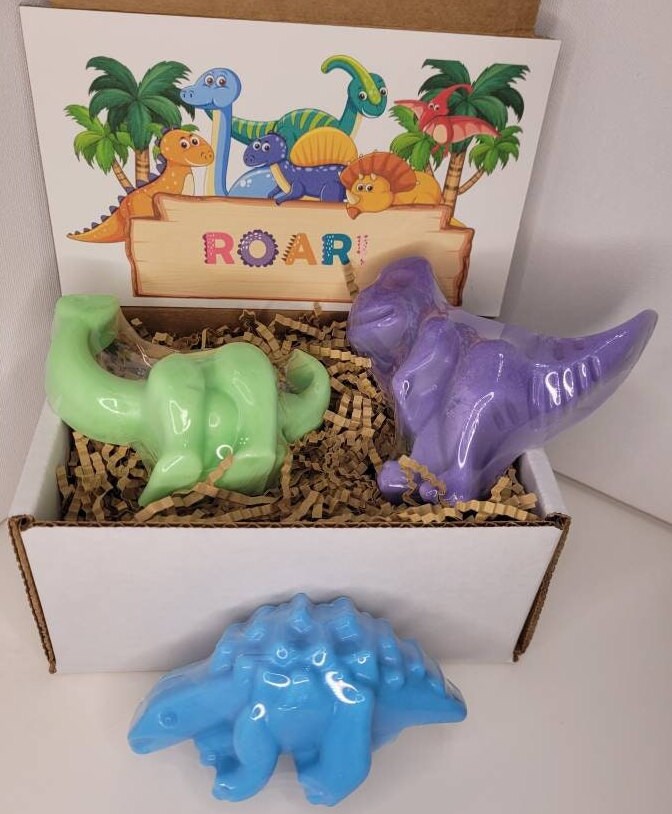 Dinosaur Soap Set, Kids Dinosaur Soap Set, Dinosaur Soap, Kids Soap, Dinosaur Party Favor, Etsy