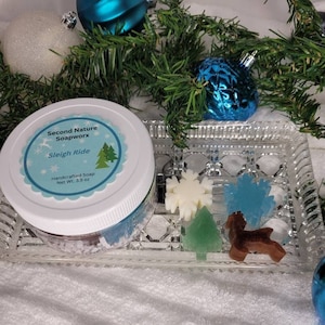 Christmas Soaps, Christmas Hand Soaps, Guest Soaps, Christmas Gift Set, Sleigh Ride Hand Soaps