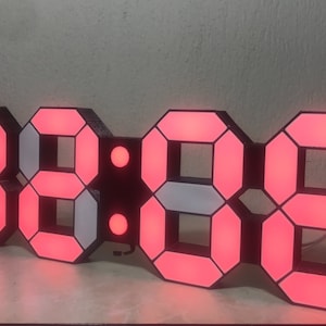 Digital Clock (Countdown-Scoreboard-Temperature(C-F))(13.2x4.4 Inch)