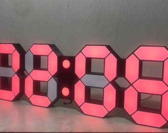 Digital Clock (Countdown-Scoreboard-Temperature(C-F))(13.2x4.4 Inch)