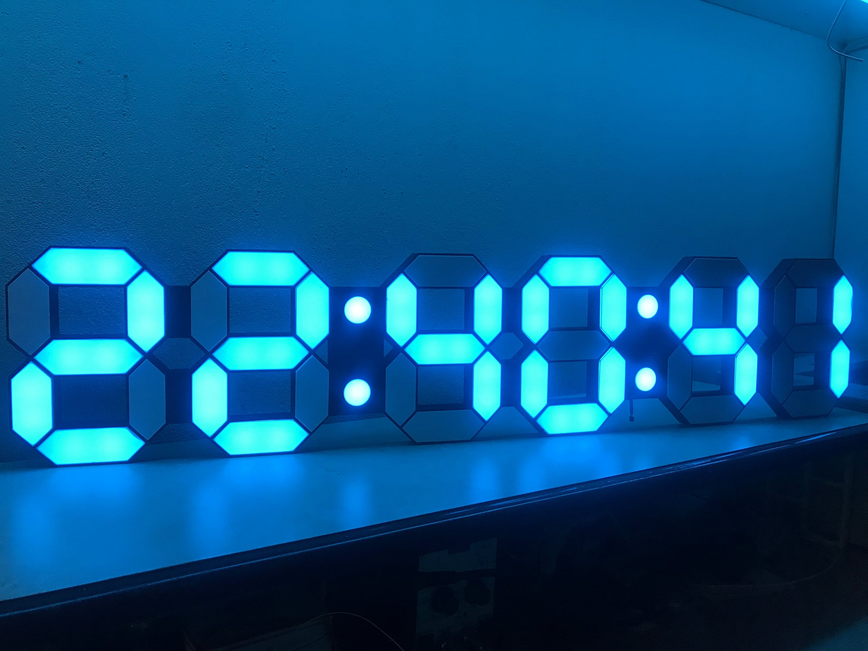 9-digit LED Countdown Timer: Wifi Digital Wall Clock - Etsy
