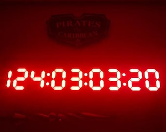 10-Digit LED Countdown Timer: WiFi Digital Wall Clock