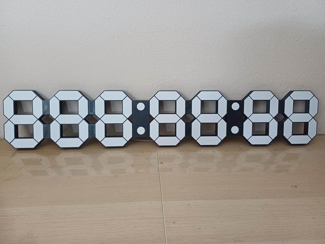 7 Digit Wifi Countdown Clock | RGB LED Display | DDDHHMM Days, Hours ...