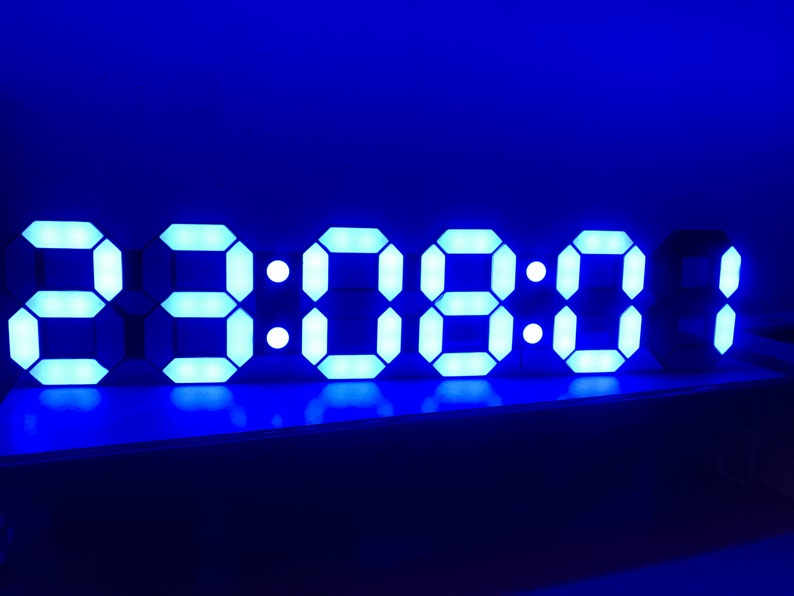 9-digit LED Countdown Timer: Wifi Digital Wall Clock - Etsy