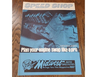 Vtg Speed Shop Magazine Décembre 1971 Midwest Auto Specialties