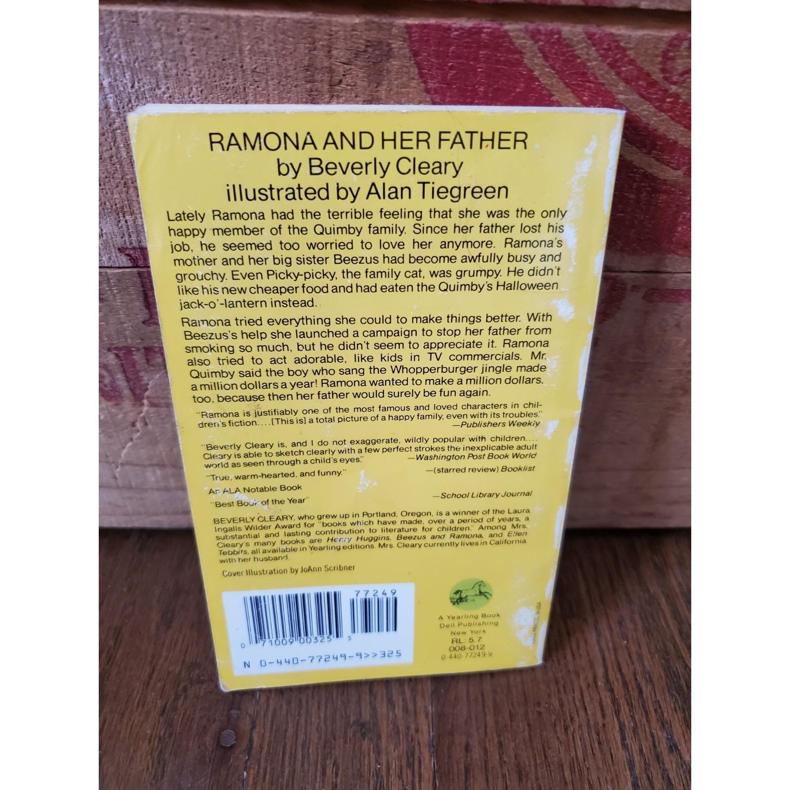 ラモーナ・クインビー・シリーズ： ベヴァリー・クリアリー著『ラモーナと彼女の父親』（1979年、米国貿易協会刊） - Etsy 日本, image size:1600x1600