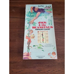 Jack And The Beanstalk Memory Game Cadaco 1976 Not Complete