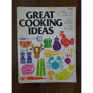 Grandes ideas de cocina de Hattie Carter Vintage Cookbook 1978 Tapa blanda 572 páginas