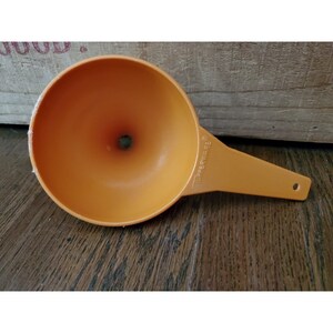 Vintage 1227-1 Rustic Orange Tupperware Funnel
