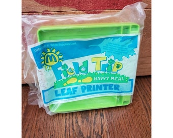 Vtg NEW 1993 McDonalds Happy Meal Toy Field Trip Series Leaf Printer SEALED