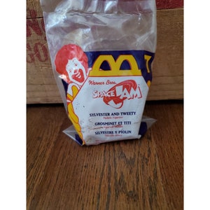 Vtg NEW McDonalds Happy Meal Toys Space Jam Sylvester and Tweety Figurine 1996