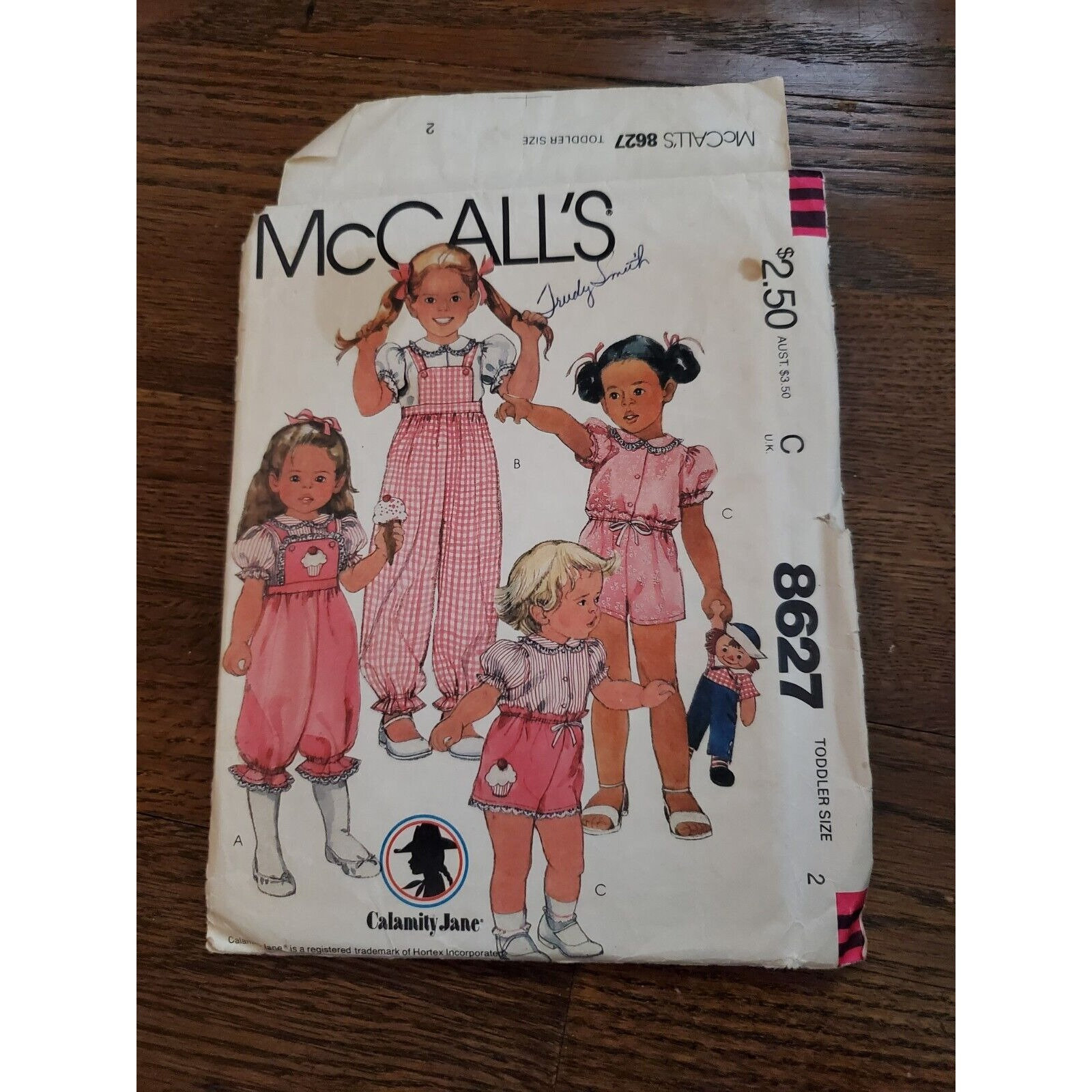 Vtg Calamity Jane for Mccall's Todd Top/overalls/shorts Pattern