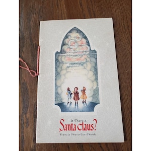 Vintage “Is There A Santa Claus?” Christmas Card Reprinted New York Sun