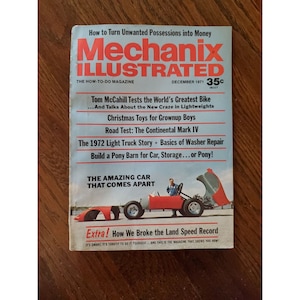 Mechanix Illustrated Magazine December 1971 Vol 67 No 523 VINTAGE