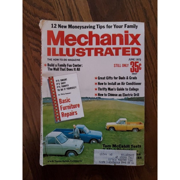 Mechanix Illustrated June 1972 Toyota Datsun and Ford