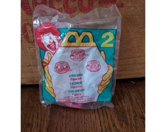 Vintage NY 1996 McDonald's Littlest Pet Shop Enhörning Happy Meal Leksak. #2