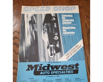 Rivista Vtg Speed Shop Agosto 1972 Midwest Auto Specialties