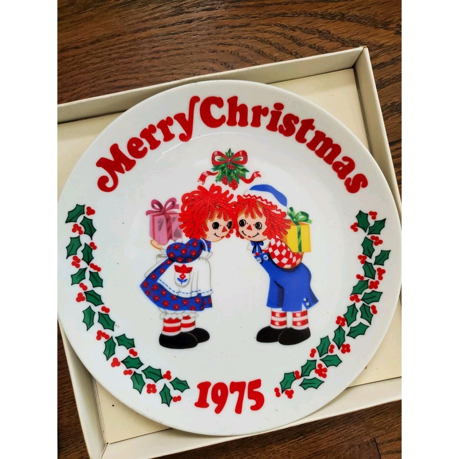 ラガディ・アン＆アンディ 1975 クリスマスプレート シュミッド