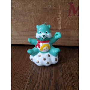 VTG 1984 AGC Ceramic Wish Care Bear 3” Ornament (CB1720) Musical Does Not Work