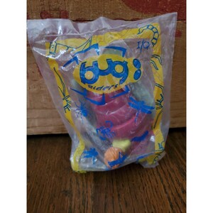 Vtg 1998 Burger King Kids Club Meal Bug Rider-I.Q. on Caterpillar NEW