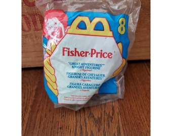 Fisher Price 1995 McDonalds Happy Meal Toy #8 Great Adventures Knight Dragon