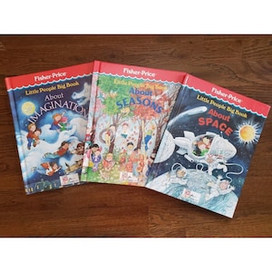 Fisher Price Little People Big Book Lot (Space, Seasons, Imagination)