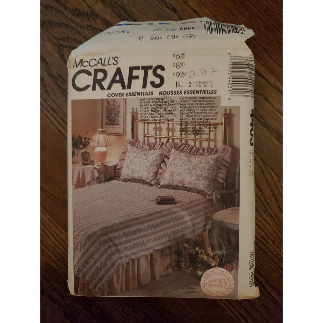 Mccalls Crafts Sewing Pattern 4403 Bedding Home Decor Lamp Shade Covers ...