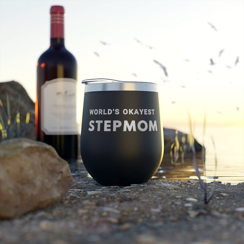 World's Okayest Stepmom Copper Vacuum Insulated Cup, 12oz image 7