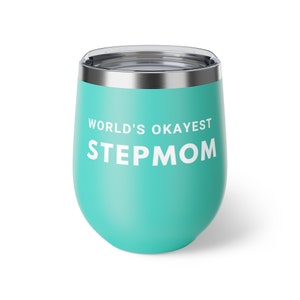 World's Okayest Stepmom Copper Vacuum Insulated Cup, 12oz image 2