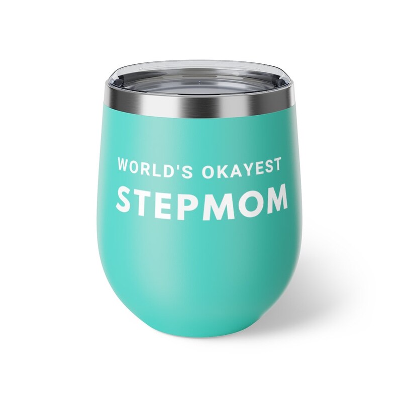 World's Okayest Stepmom Copper Vacuum Insulated Cup, 12oz image 2
