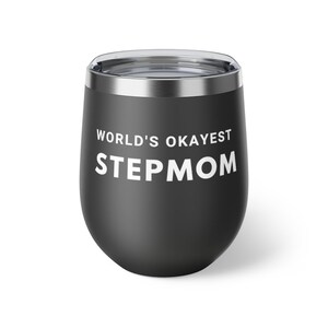 World's Okayest Stepmom Copper Vacuum Insulated Cup, 12oz image 8