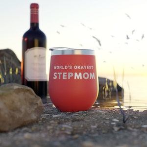World's Okayest Stepmom Copper Vacuum Insulated Cup, 12oz image 9