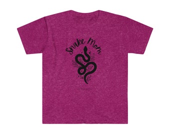 Snake Mom - Unisex Softstyle T-Shirt - Snake Mom - Danger Noodle - Other Mother - Reptile Mother