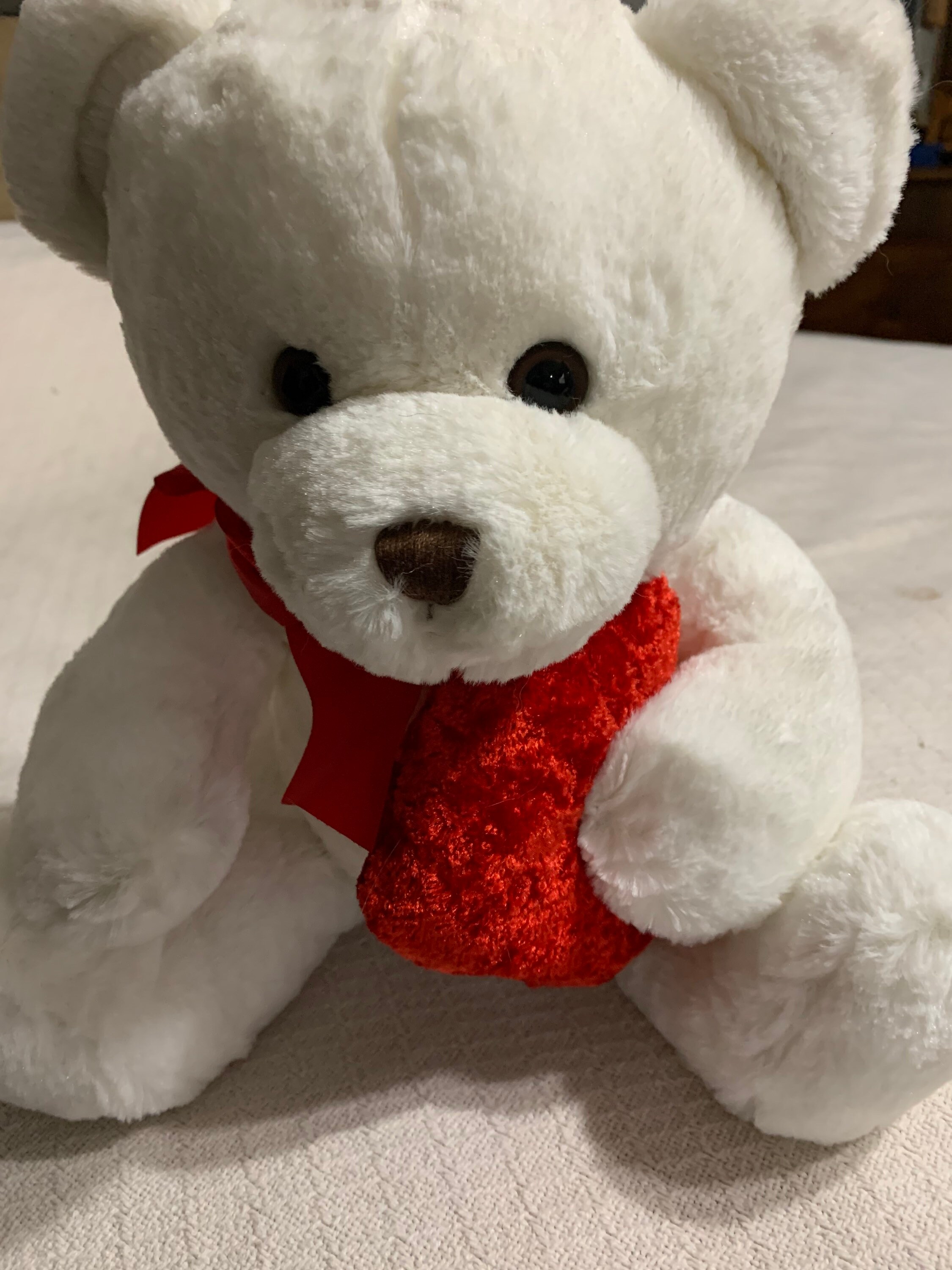 Super Soft White Teddy Bear Etsy