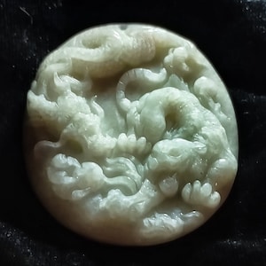 Certified Jade Tiger Grade A Jadeite good luck wealth pendant necklace enlightenment luck power