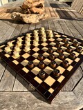 Handmade Wooden Checkers Game