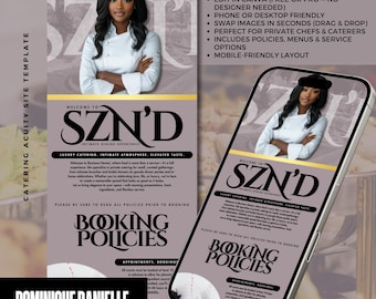 Catering Acuity Banners: Editable Canva Templates for Chefs (Digital Download)