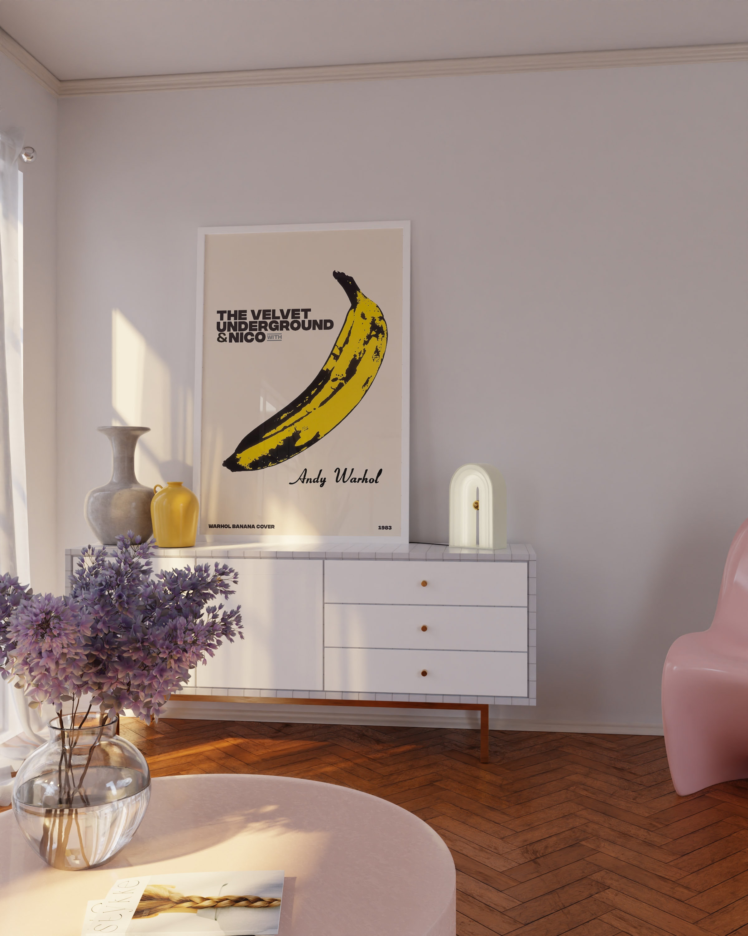 Andy Warhol Banana. Pop Art Print. Andy Warhol Poster. Vintage