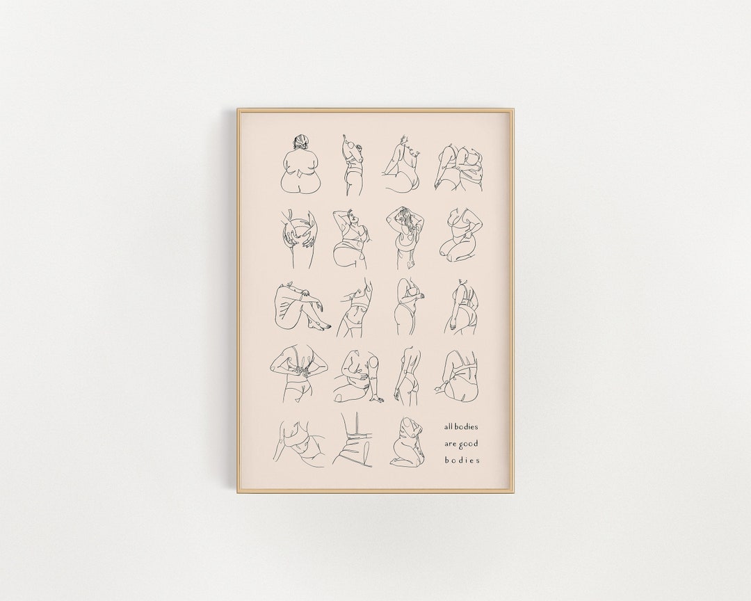 Body Positivity Print. Beautiful Bodies Print. Diversity Art. Women Empowerment Print. Feminist Art. Body Positivity Art. Body... 