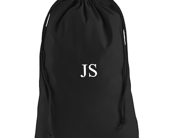 Personalised Drawstring Bag Cotton Bag for Shoes or Clothes, Bag for PE Kit, Cotton Stuff Bag