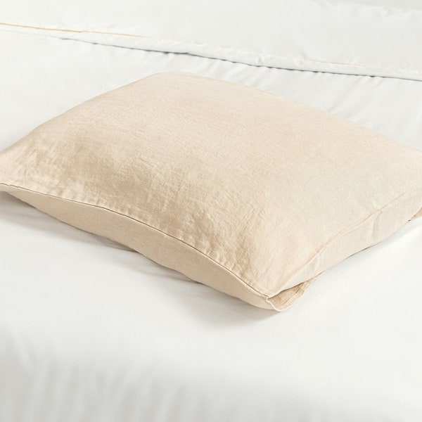 Linen pillow case Standard pillowcase, linen pillow cover Standard size, pillow covers 20x26