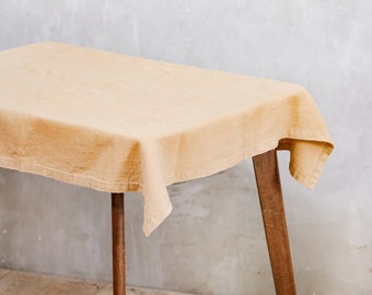 Linen tablecloth square vintage christmas tablecloth , Linen square table cloth handmade table cloth, organic table cloth rectangle
