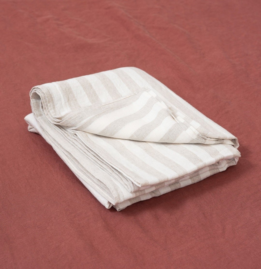 Linen Flat Sheet Queen Size. Linen Bed Sheet, Natural Linen Bed Sheet