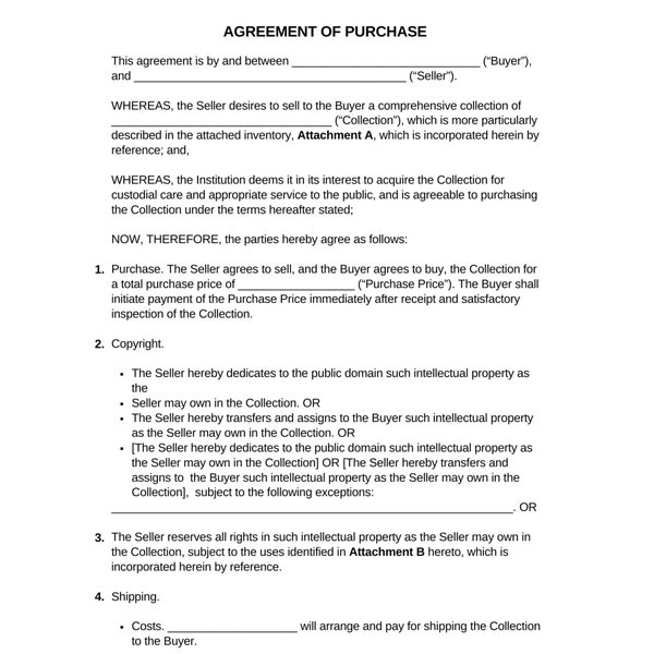 Contrat d'achat imprimable, téléchargement numérique du contrat d'achat